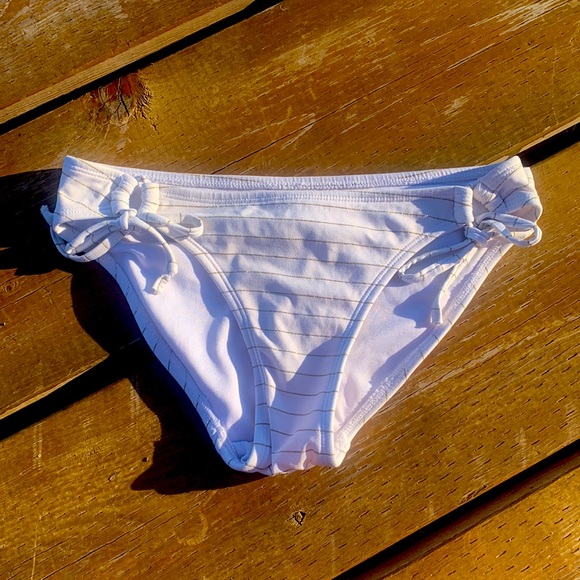 White and Gold swim suit - Picture 3 of 5